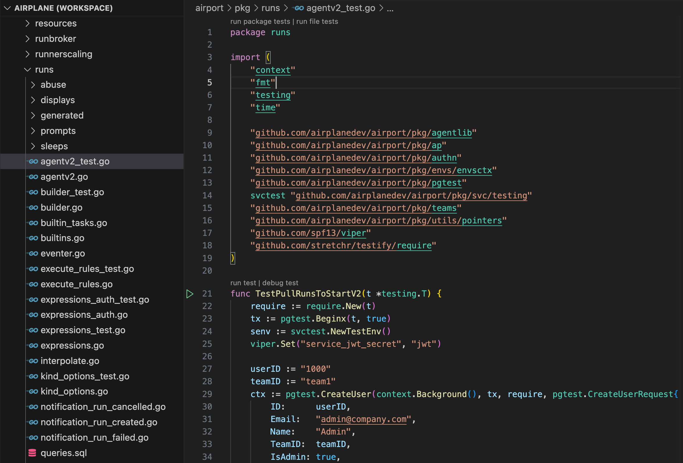 Caching Golang tests in CI