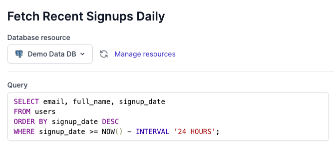 Airplane has a SQL task type